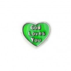 God loves you - Green Heart